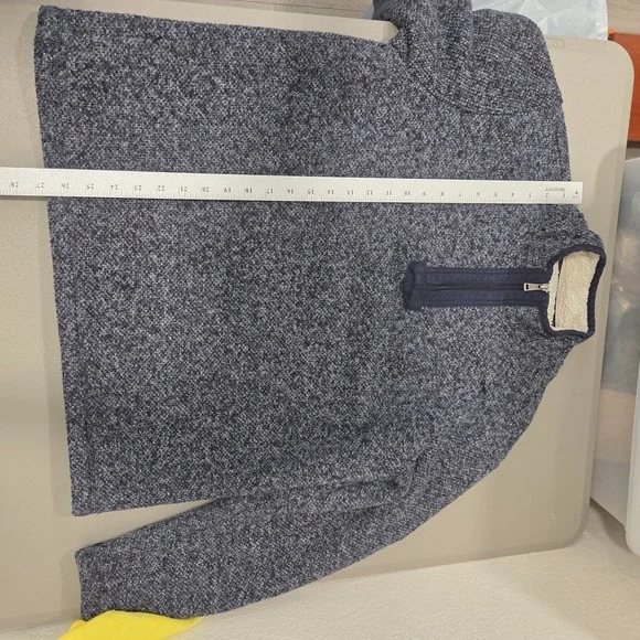 Orvis Classic Collection Sherpa Lined 1/4 Zip Sweater Fleece Mens L Logo Patch - Picture 11 of 15